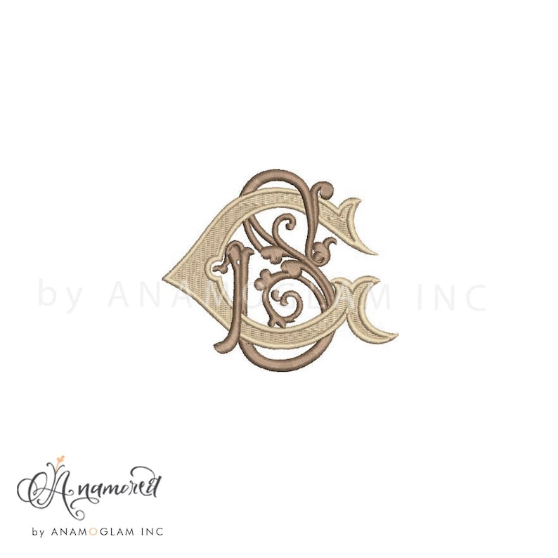 Interlocking G and S Embroidery Monogram, Instant Download for ...