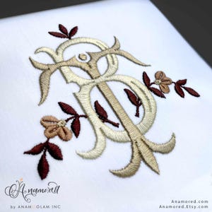 Interlocking BT or TB Embroidery Monogram, Instant Download for Embroidery Machine in 3 sizes. B and T