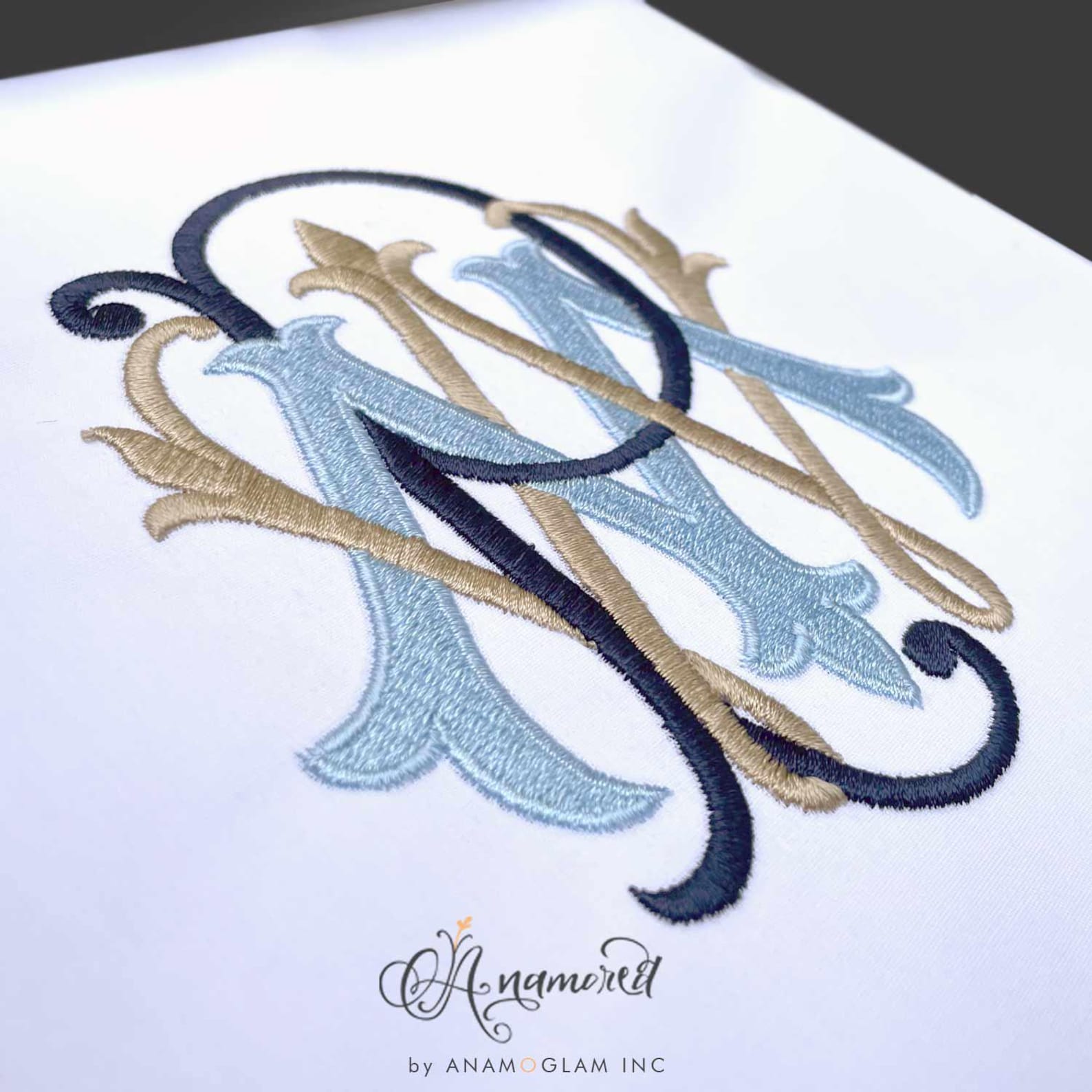 3 Letter Monogram - Custom Embroidery Monogram Setup -digital ...
