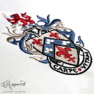 Custom Embroidery Digitizing - Emblems, Coat of Arms, Heraldic Symbols ...