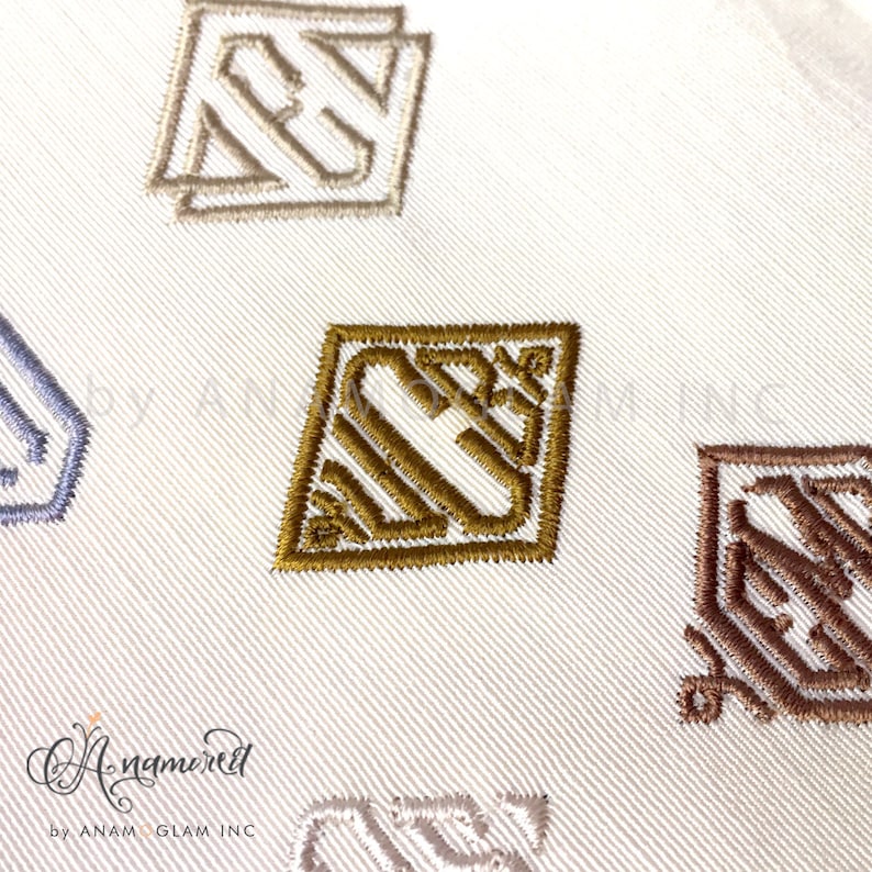 5 Sizes (1,2,3,4,5, Inch) Diamond Monogram, 26 Letters, 5 Brackets, 4 ...