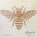 Bee Motif Embroidery Design / Pattern. Instant Download files for Embroidery Machines 