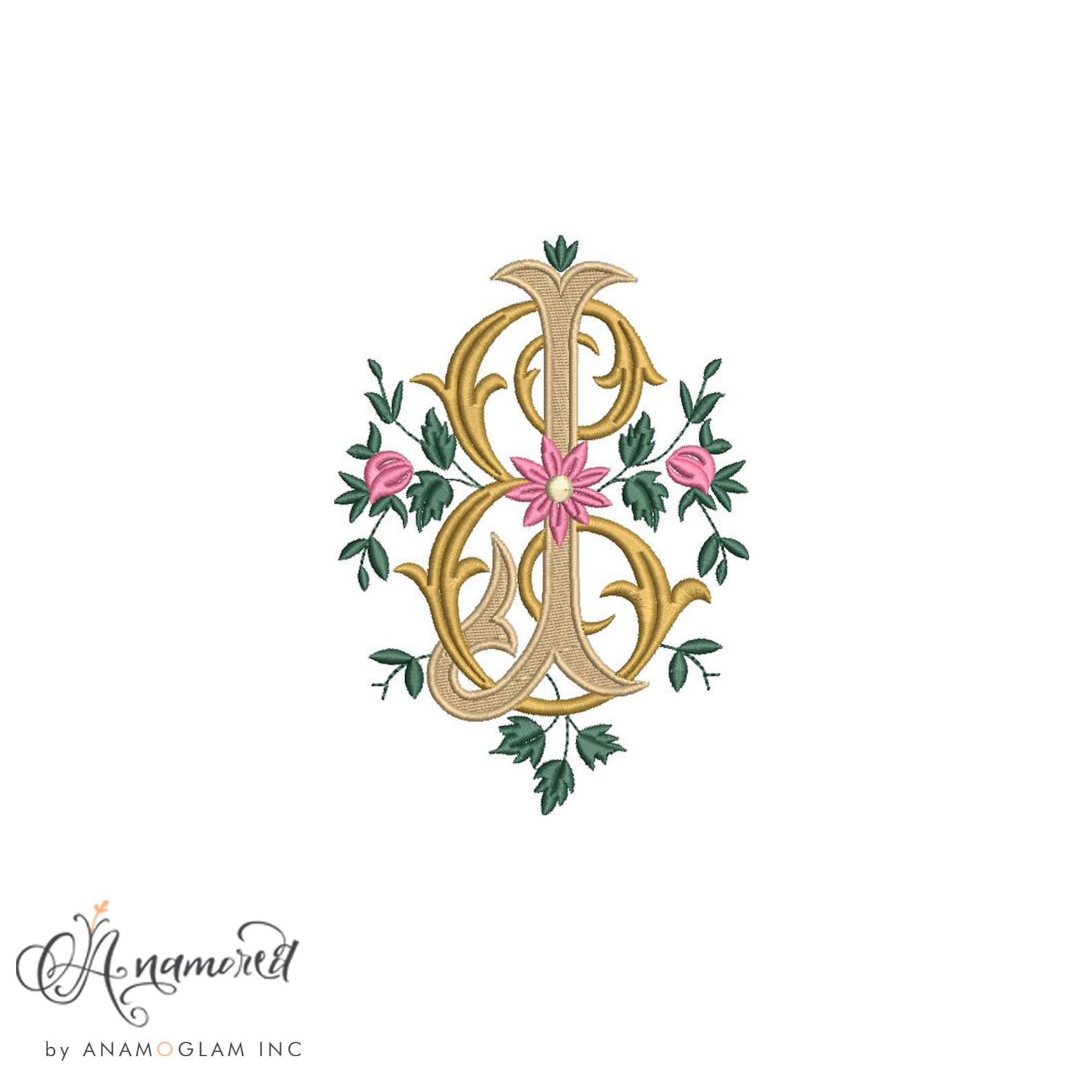 Interlocking EJ Monogram Embroidery Design (digital Download) - Etsy