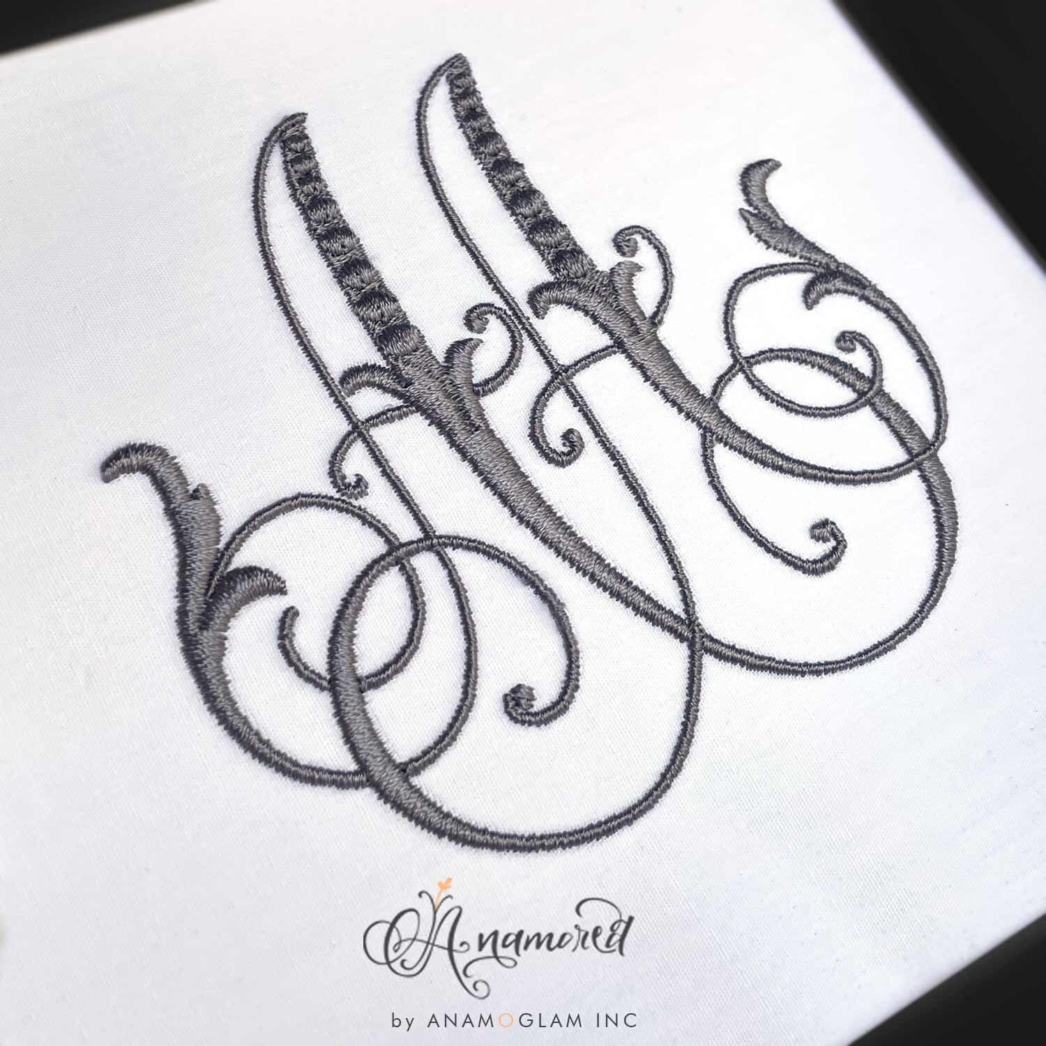 Intertwined A R Monogram Interlocking AA Monogram Embroidery Design (digital Download) - Etsy