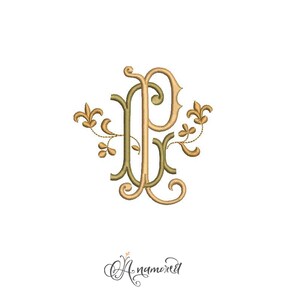 Interlocking G and P Monogram Embroidery Design / Machine Embroidery ...