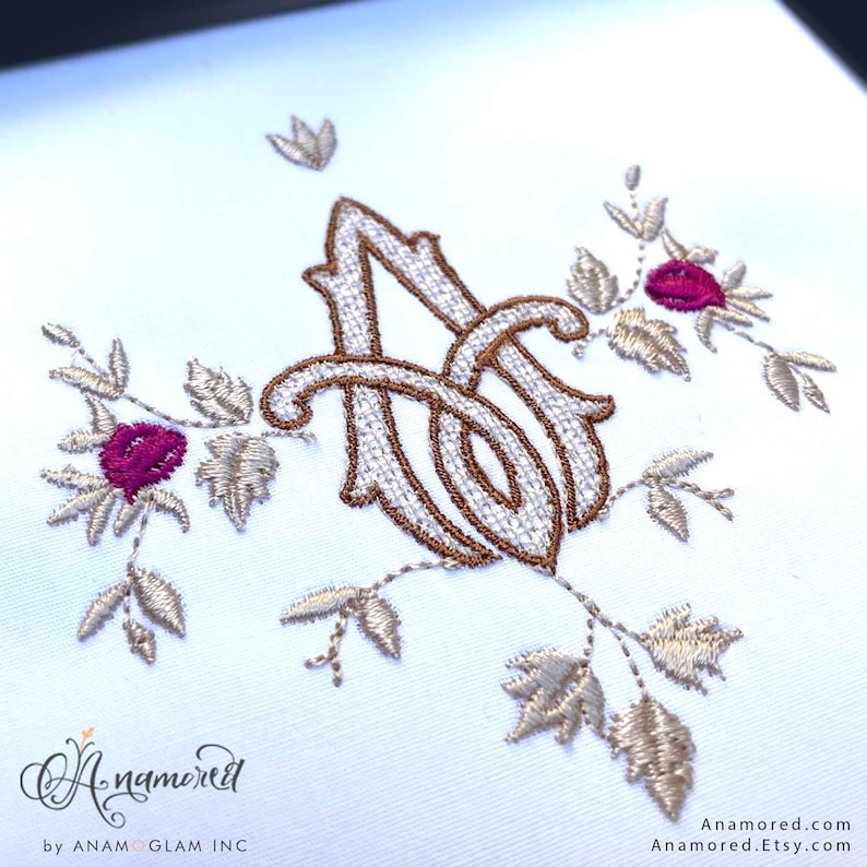 Floral Vintage Accent Embroidery Design Pattern/ Machine Embroidery ...