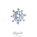 Interlocking T and R Embroidery Monogram Design for Machine Embroidery ...