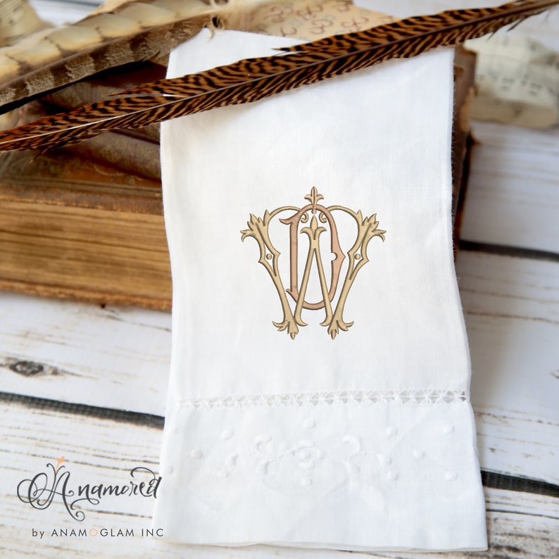 Ppl Monogram Interlocking D and W Embroidery Monogram Design for Machine | DW or WD ...