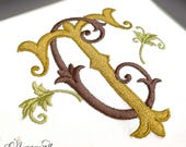 Interlocking C and T Embroidery Monogram for Embroidery Machine, Instant Download, CT, TC