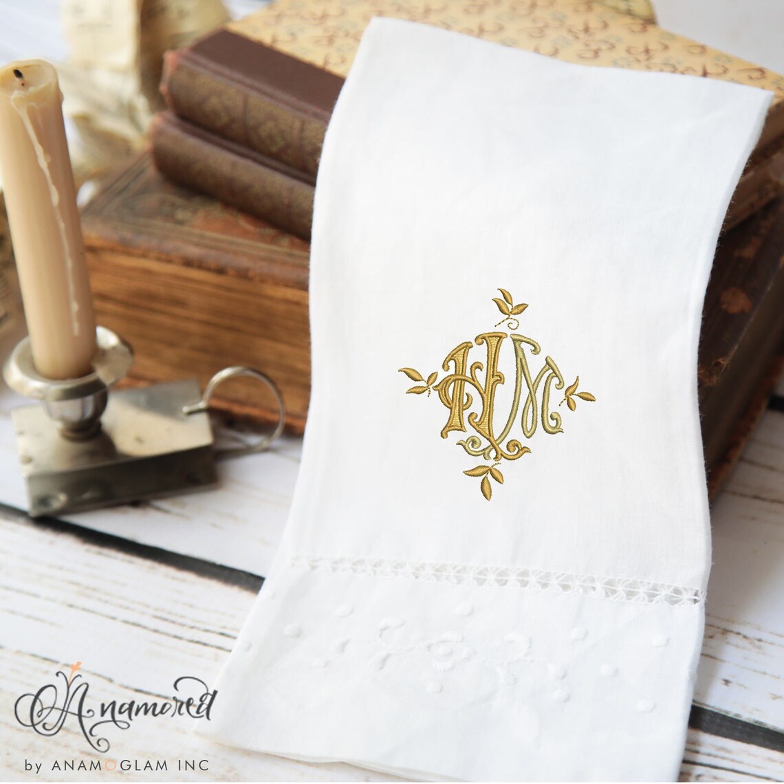 Monza Interlocking H and M Embroidery Monogram Design for Machine ...