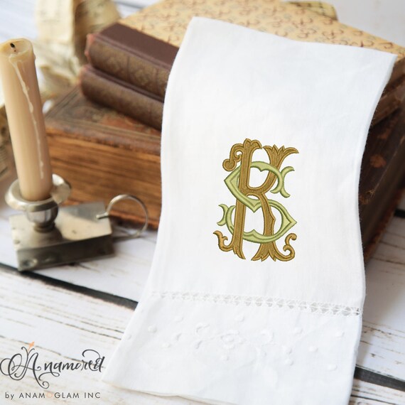 Interlocking K and S Monogram Embroidery Design / Embroidery