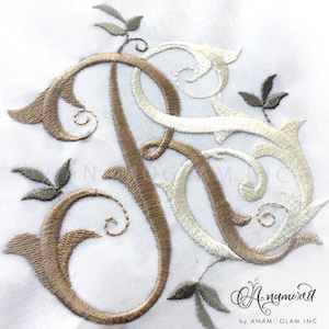 Interlocking R and S Monogram. Embroidery design for Embroidery Machines. RS monogram, RS initials
