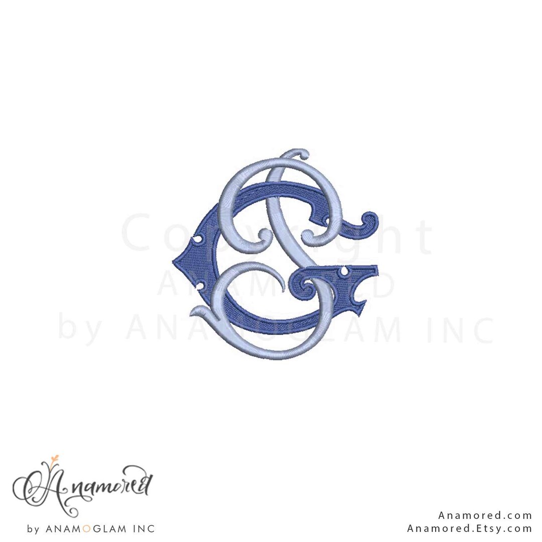 Interlocking G and P Monogram Embroidery Design / Machine Embroidery ...