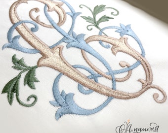Interlocking C and L Embroidery Monogram Design for Machine Embroidery | Instant Download