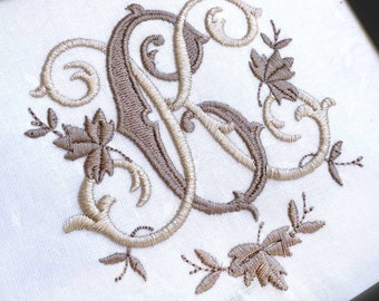Interlocking K and C Embroidery Monogram Design / Machine Embroidery File / CK, KC
