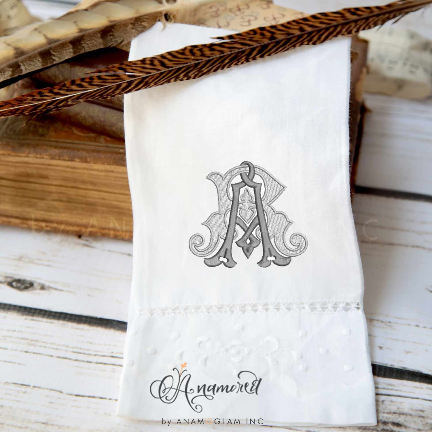 Intertwined A R Monogram Interlocking AR Monogram Embroidery Design (digital Download) - Etsy