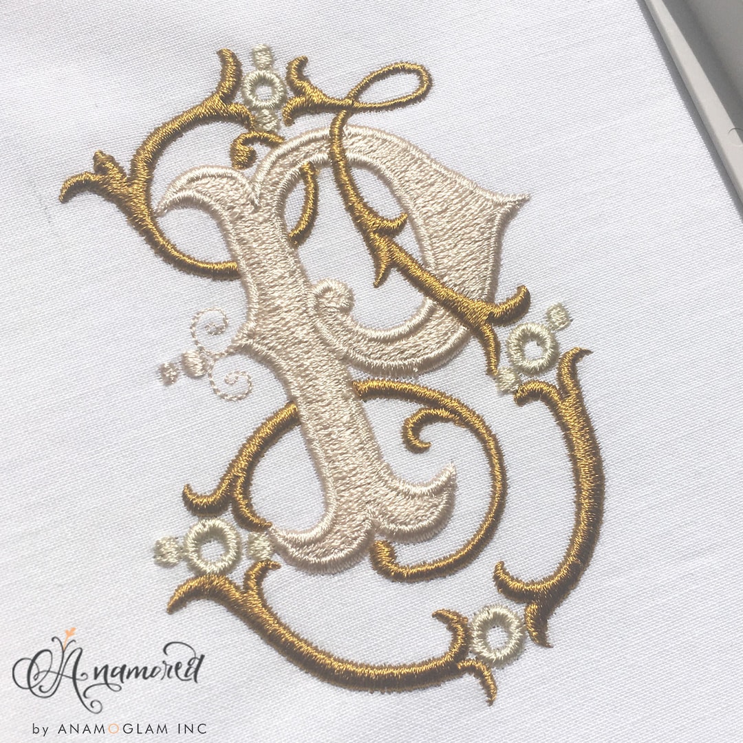 Interlocking J and P Embroidery Monogram Design for Machine Embroidery ...