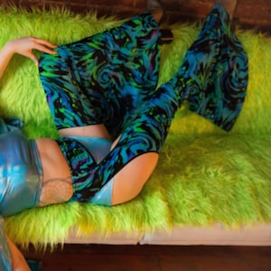 High Waisted Chaps in Starry Night