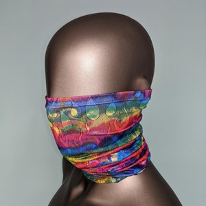 Rainbow Flame Holo Bandit Mask