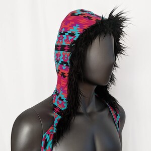 Arizona Aztec Fur Wrap Hood