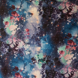 Astral Floral Spandex Fabric by the Yard