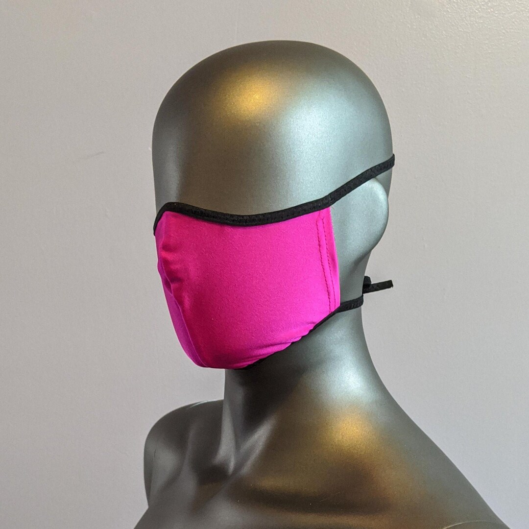 Pink Microshield Cotton Lined Hot Pink Reusable Face Shield - Etsy
