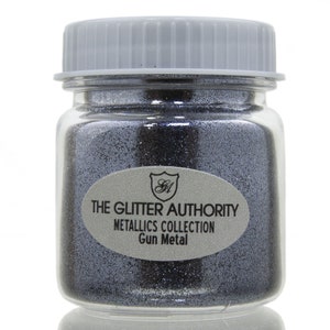 Dark Grey Glitter, Slate Gray Glitter, Loose Polyester Glitter for Grout and Nail Art