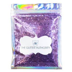 Lavender Glitter in Medium Size, Polyester Loose Glitter for Tumblers, Resin or Festivals