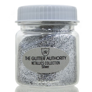 Silver Glitter in Extra Fine, mix in Grout, Resin, Epoxy and more