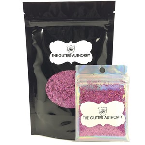 Pink Holographic Confetti Glitter Bars for Chunky Glitter Mixes, Slime, Resin Art and Custom Tumblers