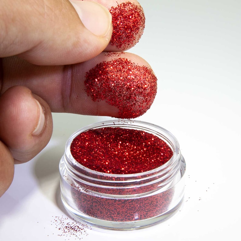 Red Glitter Loose Glitter for Nail Art Tumblers Face Etsy