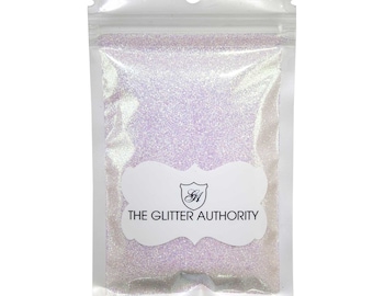 White Opal Glitter for Nails, Fairy Dust and Pixie Glitter, Loose Fine Polyester Glitter for Tumblers and Glitter Pens