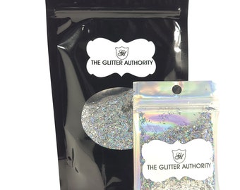 Silver Holographic Confetti Glitter Bars for Chunky Glitter Mixes, Slime, Resin Art and Custom Tumblers