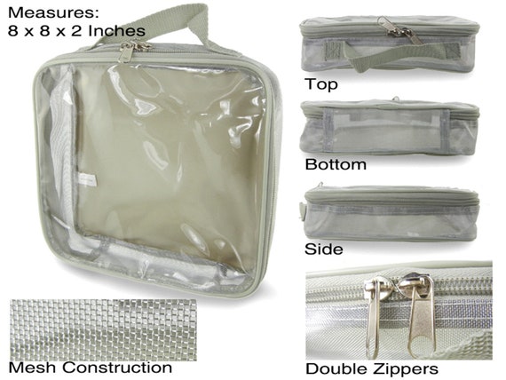 Clear Toiletry Bag - PVC Makeup Bag - Large Transparent Cosmetic Travel  Case - See Through Packing Cube with Handle - Clear Bag with Zipper -  Plastic