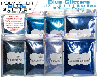 Extra Fine Blue Glitter for Slime, Resin, Epoxy, Nail Art and Cosmetics.