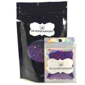 Purple Holographic Confetti Stars, Confetti Shapes for Tumblers