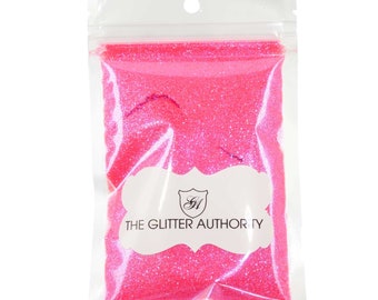 Bright Pink Glitter, Pink Glitter, Neon Pink Glitter, Extra Fine Polyester Loose Glitter