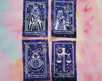 Choose Your Tarot Card Cloth Patch // Star Sign Fabric