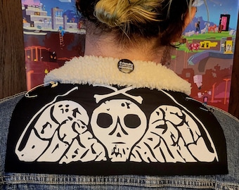 Memento Mori Skull Back Patch