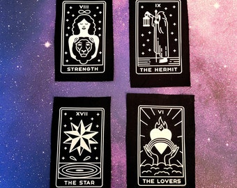 Elige tu parche de tela con la carta del Tarot