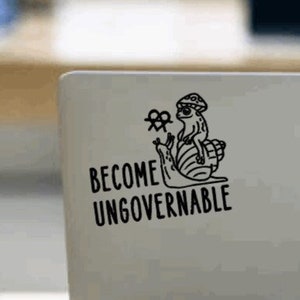 Become Ungovernable Frog Vinyl Decal // Choice of colors