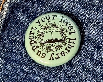 Support Your Local Library Small Button