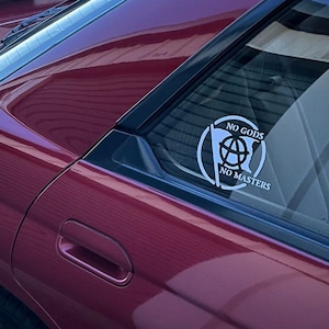 No Gods No Master Flag Vinyl Decal // Choice of colors