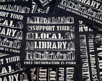 Support Your Local Library Small Patch