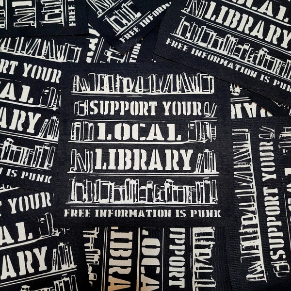 Support Your Local Library Small Patch