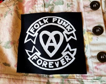 Folk Punk Forever Cloth Patch