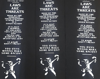 Laws are Threats Sleeve Banner Patch