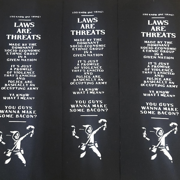 Laws are Threats Ärmel Banner Aufnäher