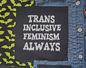 Trans Inclusive Feminism Always Small stoffen patch