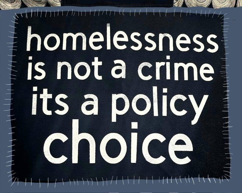 Homelessness is Not A Crime Back Patch - Etsy
